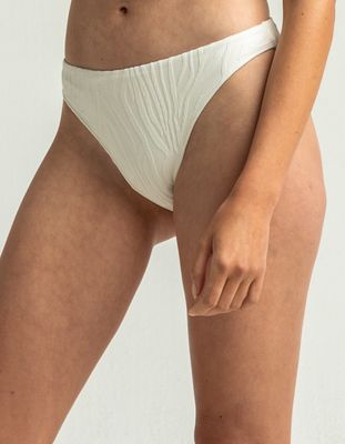FULL TILT Textured High Waist Bikini Bottoms