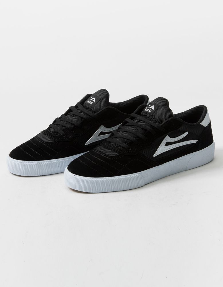 LAKAI Cambridge Suede Black & White Shoes