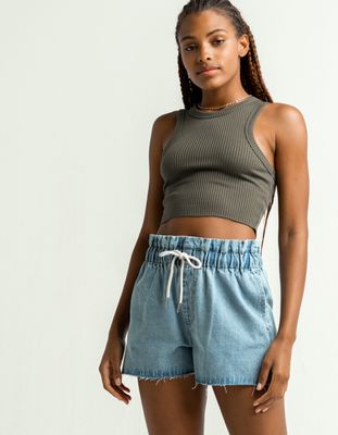 RSQ Paperbag Waist Denim Shorts