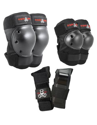 TRIPLE 8 Saver Series 3 Pack Medium Black Pads