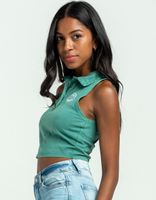 RSQ Embroidered Green Polo Tank