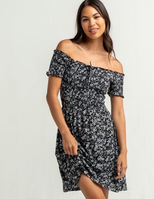 ROXY Us Together Off Shoulder Dress