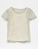 FULL TILT Daisy Mesh Girls Baby Tee