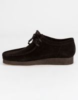 CLARKS Wallabee Black Suede Shoes