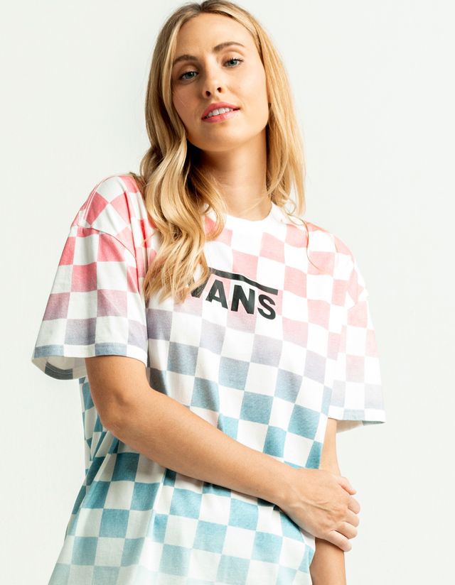 Vans Academy Check Blue Colorblock Hoodie