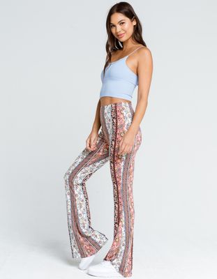 SKY AND SPARROW Garden Floral Flare Pants