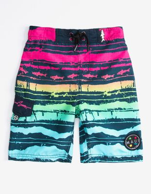 MAUI AND SONS OMG Allover Print Little Boys Boardshorts (4-7)