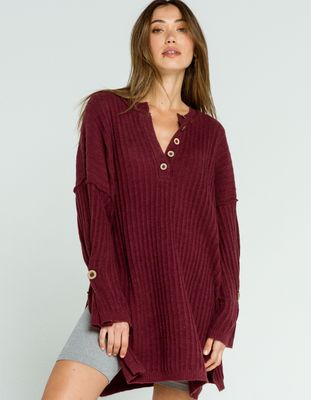 FREE PEOPLE Around The Clock Pullover Sweater