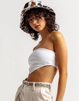 FULL TILT Solid Hanky White Tube Top