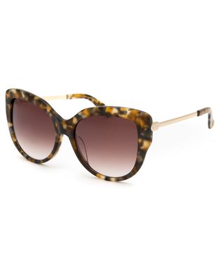 DIFF EYEWEAR Avery Sea Tortoise & Brown Gradient Sunglasses