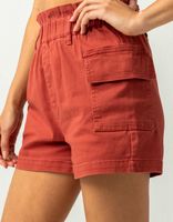 TINSELTOWN Paperbag Waist Shorts