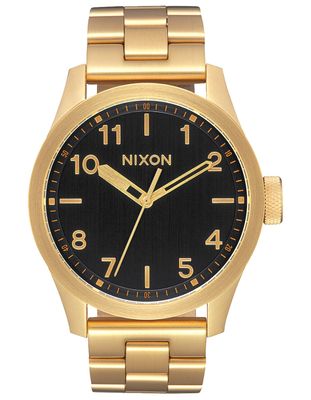 NIXON Safari Gold & Black Watch