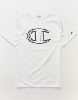 CHAMPION Vibrating C White T-Shirt