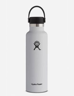 HYDRO FLASK White 21oz Standard Mouth Water Bottle
