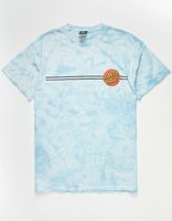 SANTA CRUZ Classic Dot Tie Dye Light Blue T-Shirt