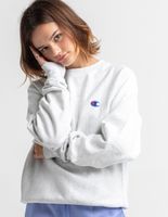 CHAMPION Reverse Weave Heather Gray Boyfriend Crew Sweatshirt