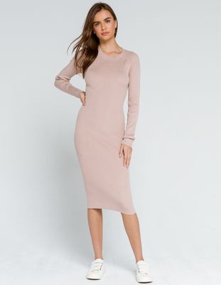 WEST OF MELROSE Open Minded Ribbed Midi Dress