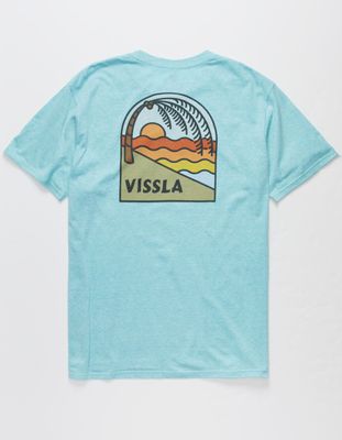 VISSLA Stoke Island Light Blue T-Shirt