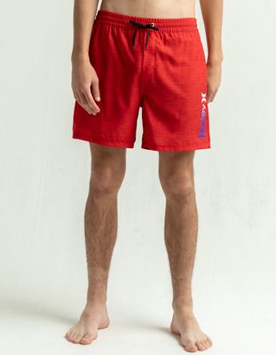 HURLEY C Street Red Volley Shorts