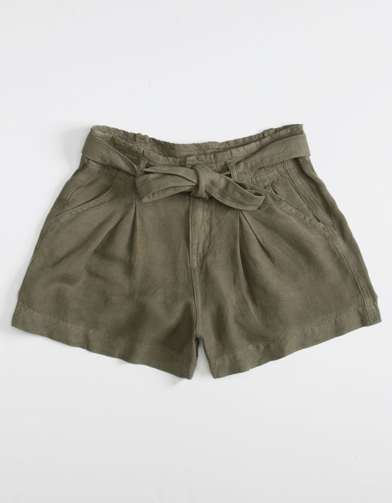 RSQ Belted Pleat Girls Shorts