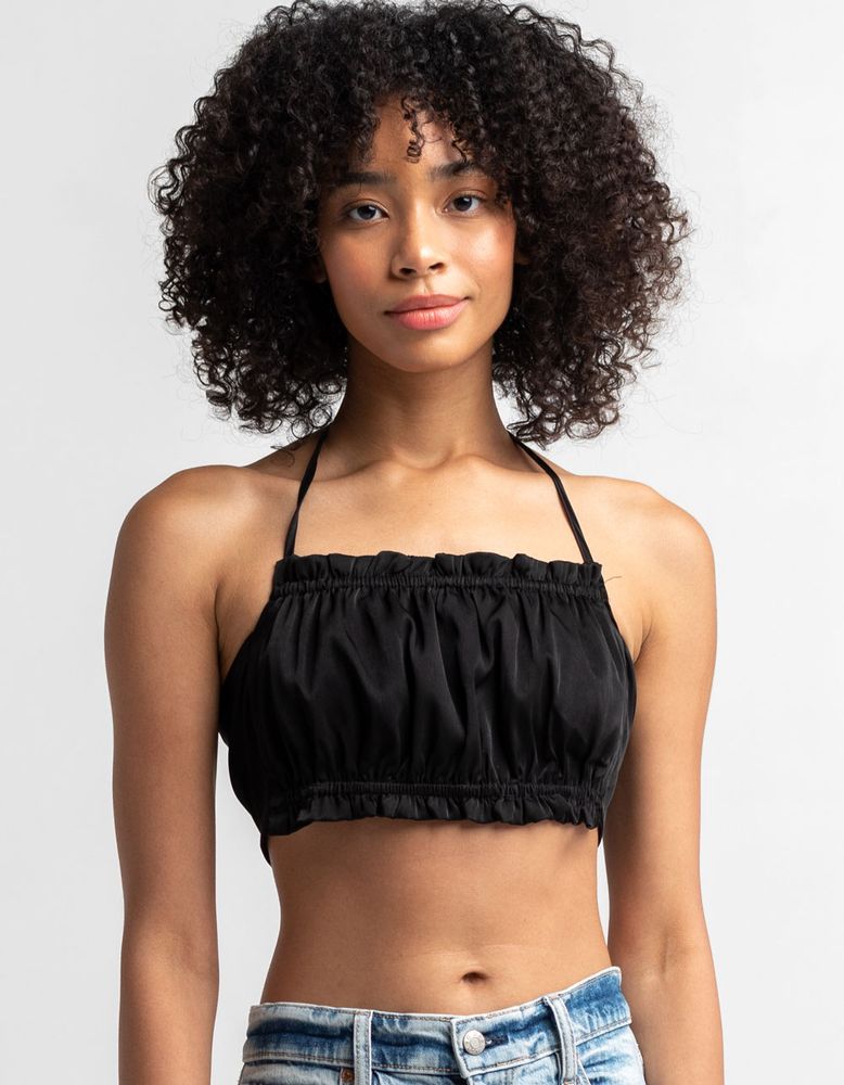 4TH & RECKLESS Faye Halter Neck Tie Back Top