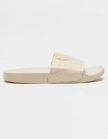 OASIS SOCIETY Woven Beige Slide Sandals