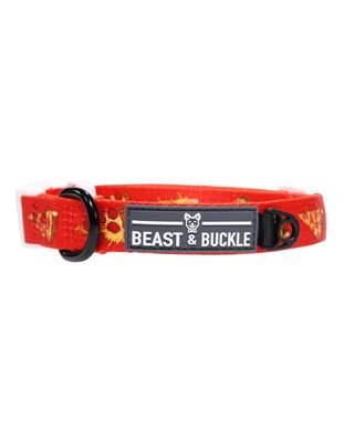 BEAST & BUCKLE Pizza Dog Collar