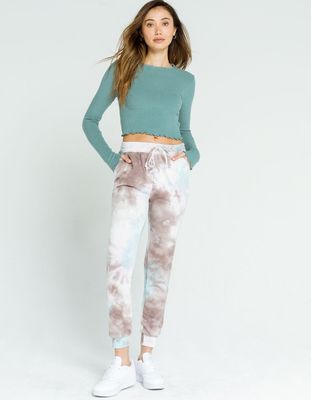 SKY AND SPARROW Tie Dye Joggers