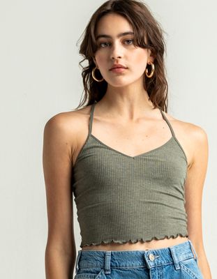 BOZZOLO Soft Rib Army Cami