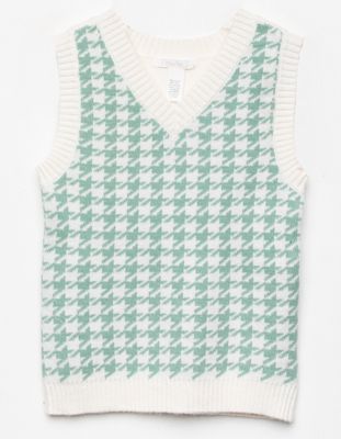 FULL TILT Houndstooth Girls Vest