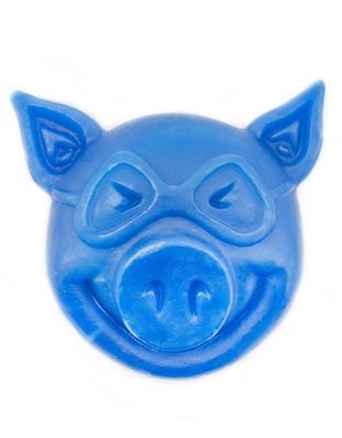 PIG SKATEBOARDS Blue Pig Head Wax