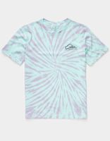 QUIKSILVER Draft Message Boys Blue Tie Dye T-Shirt