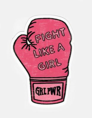 STICKER CABANA Fight Like A Girl Sticker