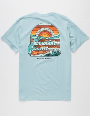 RIP CURL Saltwater Culture Sundown Light Blue T-Shirt