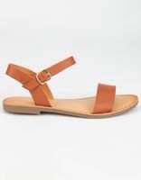 SODA Ankle Strap Tan Sandals