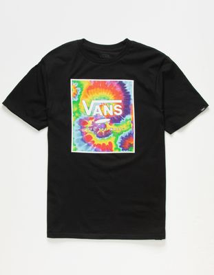 VANS Print Box Spiral Tie-Dye Boys T-Shirt