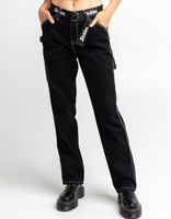 DICKIES Belted Black Carpenter Pants