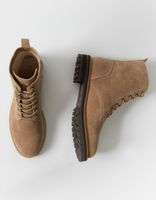 OASIS SOCIETY Tan Lace Up Combat Boots