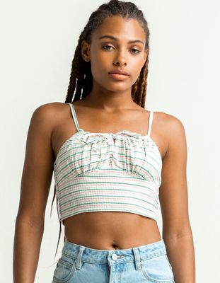 FULL TILT Plaid Crop Cami