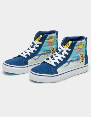 VANS x SpongeBob SquarePants Best Buddies 4 Life Sk8-Hi Zip Kids Shoes