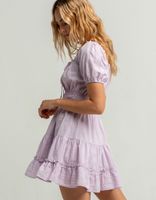 LOST + WANDER Lilac Mini Dress