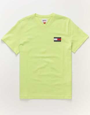 TOMMY JEANS Tommy Badge Lime T-Shirt