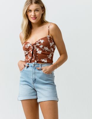 VERVET Denim Mom Shorts