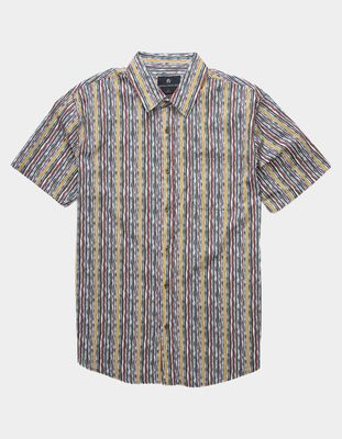 SHOUTHOUSE Multi-Stripe Button Up Shirt