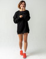 4TH & RECKLESS Natalia Black Sweatshirt Dress