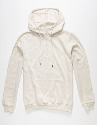 RSQ 1/4 Zip Oatmeal Hoodie