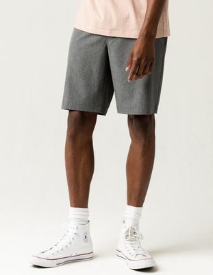 RSQ Mid Length Heather Gray Hybrid Shorts