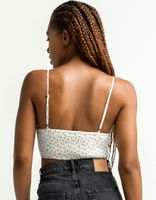 SKY AND SPARROW Ditsy Daisy Trim White Cami