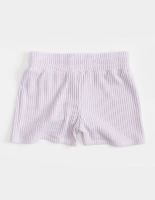 RSQ Rib Pull On Girls Lavender Shorts