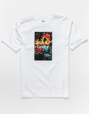 OBEY Flame Flower T-Shirt